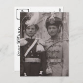 Großherzogtum Olga & Tatiana in Uniform #1 Postkarte (Vorne/Hinten)