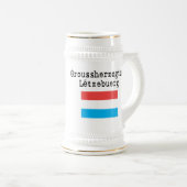 Großherzogtum von Luxemburg-Bier Stein Bierglas (VorderseiteRechts)