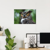 Großhornhuhn Poster (Heimbüro)