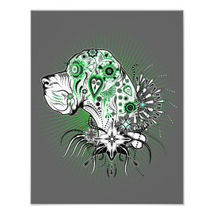 Großillustration der Dogge Fotodruck