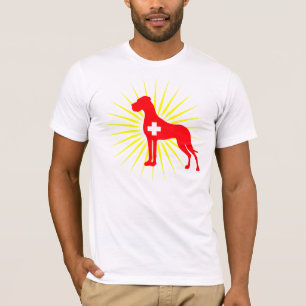 Großillustration der Dogge T-Shirt