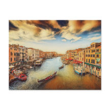 Großkanal Venedig mit Gondeln