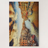 Großkanal Venedig mit Gondeln Puzzle (Vertikal)