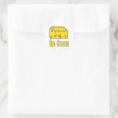 Großkäse Runder Aufkleber (Tasche)