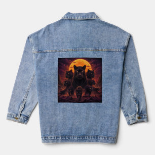 Großkatze Jeansjacke
