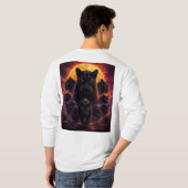 Großkatze T-Shirt (Schwarz voll)