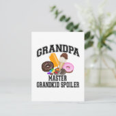 Großkind Spoiler Grandpa Postkarte (Stehend Vorderseite)