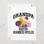 Großkind Spoiler Grandpa Postkarte (Vorne/Hinten)