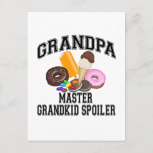 Großkind Spoiler Grandpa Postkarte