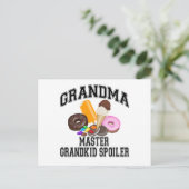 Großkind Spoiler Oma Postkarte (Stehend Vorderseite)