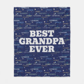 Großkinder 3-4 Namen Fleecedecke (Vorderseite)