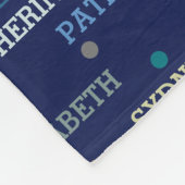 Großkinder 3-4 Namen Fleecedecke (Ecke)