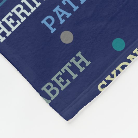 Großkinder 3-4 Namen Fleecedecke (Ecke)