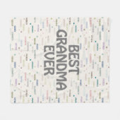 Großkinder 5-7 Namen Fleecedecke (Vorderseite (Horizontal))