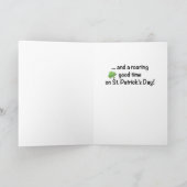 Großkinder Bären+Kleeblatt auf St. Patrick's Karte (Innenseite)