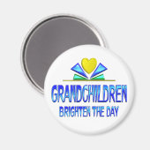 Großkinder Brighten den Tag Magnet (Vorderseite/Rückseite)