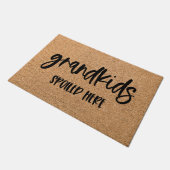 Großkinder, die hier verwöhnt werden Großeltern Wi Fußmatte (Schrägansicht)