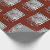 Großkinder Foto Frohe Weihnachten Oma Red Geschenkpapier (Ecke)