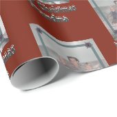 Großkinder Foto Frohe Weihnachten Oma Red Geschenkpapier (Rolleneckpunkt)