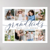 Großkinder machen das Leben großartig | 8 FotoColl Poster (Vorne)