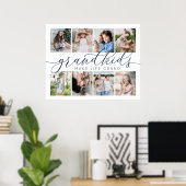 Großkinder machen das Leben großartig | 8 FotoColl Poster (Heimbüro)