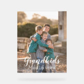 Großkinder machen das Leben großartig Acrylschild (Vorderseite)