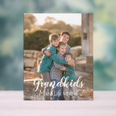 Großkinder machen das Leben großartig Acrylschild (Neutral)