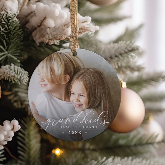 Großkinder machen das Leben großartig | FOTO Keramik Ornament