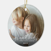 Großkinder machen das Leben großartig | FOTO Keramik Ornament (Links)