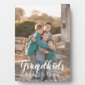 Großkinder machen das Leben großartig Fotoplatte (Vorderseite)