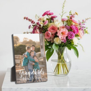 Großkinder machen das Leben großartig Fotoplatte