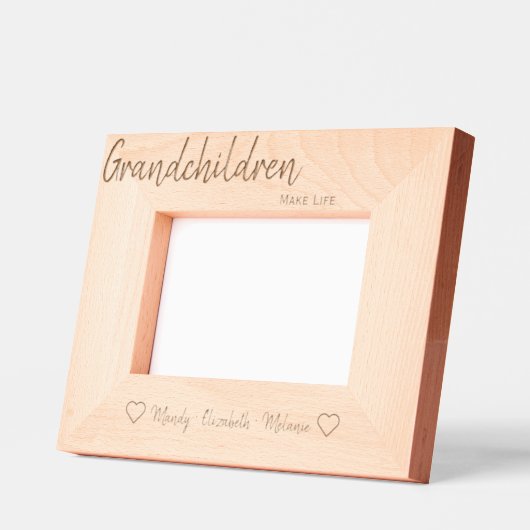 Großkinder machen das Leben großartig Geätzte Rahmen (Links)