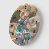 Großkinder machen das Leben großartig Große Wanduhr (Winkel)