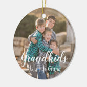 Großkinder machen das Leben großartig Keramik Ornament (Links)