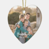 Großkinder machen das Leben großartig Keramik Ornament (Links)