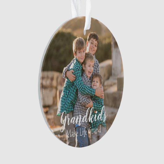 Großkinder machen das Leben großartig Ornament (Vorderseite)