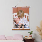 Großkinder machen das Leben großartig Wandteppich Mit Holzrahmen (Schlafzimmer)