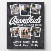 Großkinder machen das Leben großartiger 6 Foto & N Fotoplatte (Vorderseite)