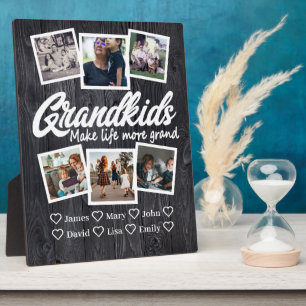 Großkinder machen das Leben großartiger 6 Foto & N Fotoplatte