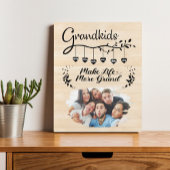 Großkinder machen das Leben zu einem großartigen F Fotoplatte