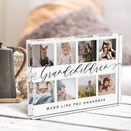 Großkinder machen das Leben zum größten FotoCollag Fotoblock