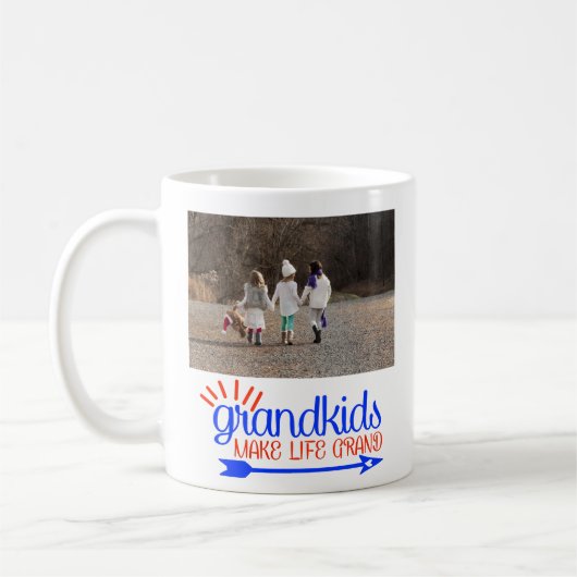 Großkinder machen das Life Grand Foto Geschenk Kaffeetasse (Links)