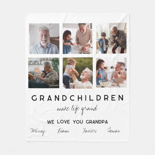 Großkinder machen Leben Fleecedecke (Vorderseite)