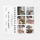 Großkinder machen Leben Fleecedecke (Vorderseite (Horizontal))