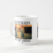 Großkinder machen Leben großartig 2 Foto Collage Kaffeetasse (Vorderseite Links)