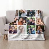 Großkinder machen Leben großartig | FotoCollage Fleecedecke