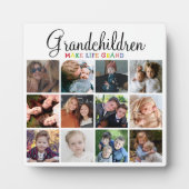Großkinder machen Leben großartig | FotoCollage Fotoplatte (Vorderseite)