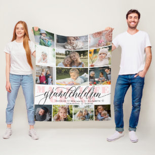 Großkinder machen Leben großartige FotoCollage Fleecedecke