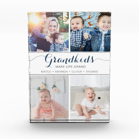 Großkinder machen lebensgroße Geschenkkollektion F Fotoblock (Vorderseite)