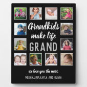 Großkinder machen lebensgroßes Zitat 12 FotoCollag Fotoplatte (Vorderseite)